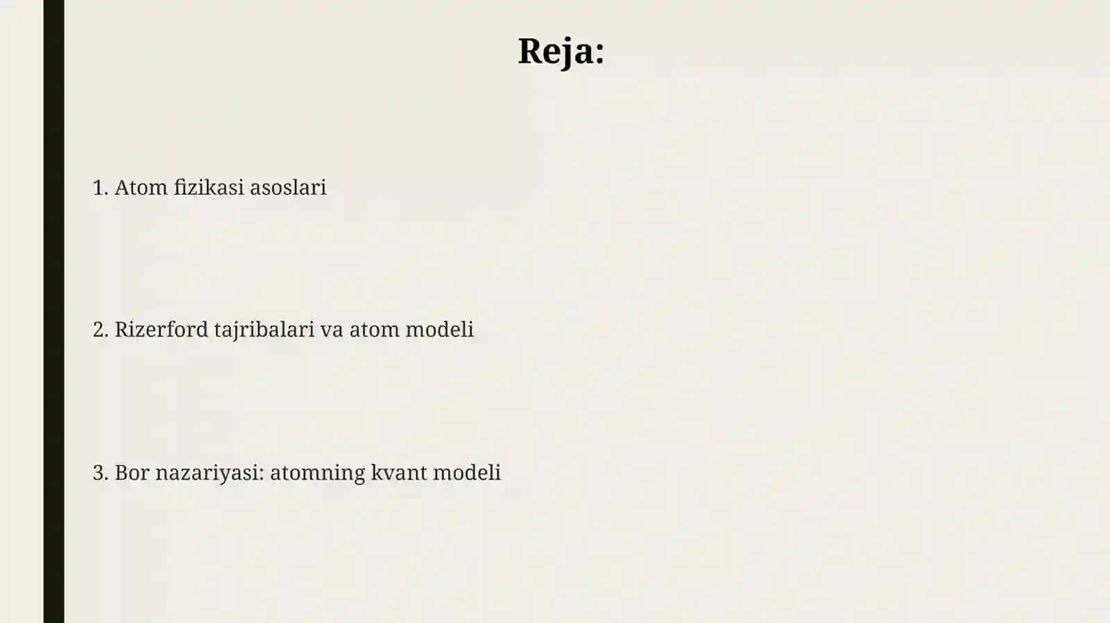 Atomfizikasi,Rezerfordtajribalari, Bornazariyasi 2
