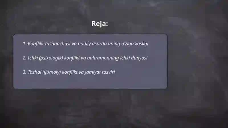 Badiiy asarda konflikt 2
