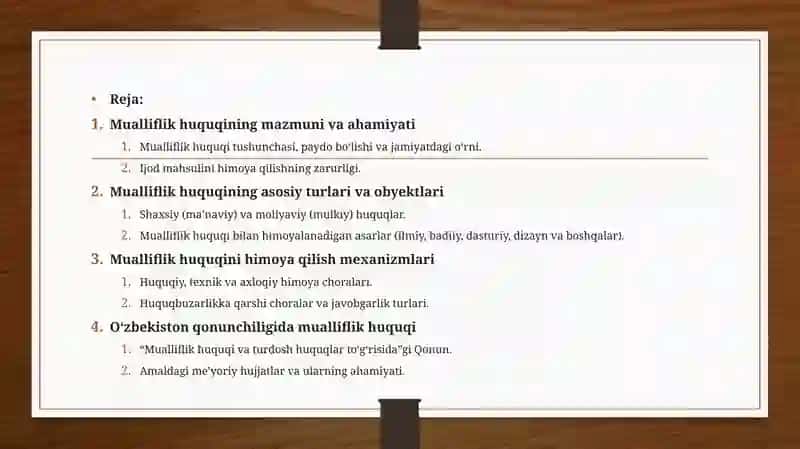 Mualliflik huquqi va uning turlari 2