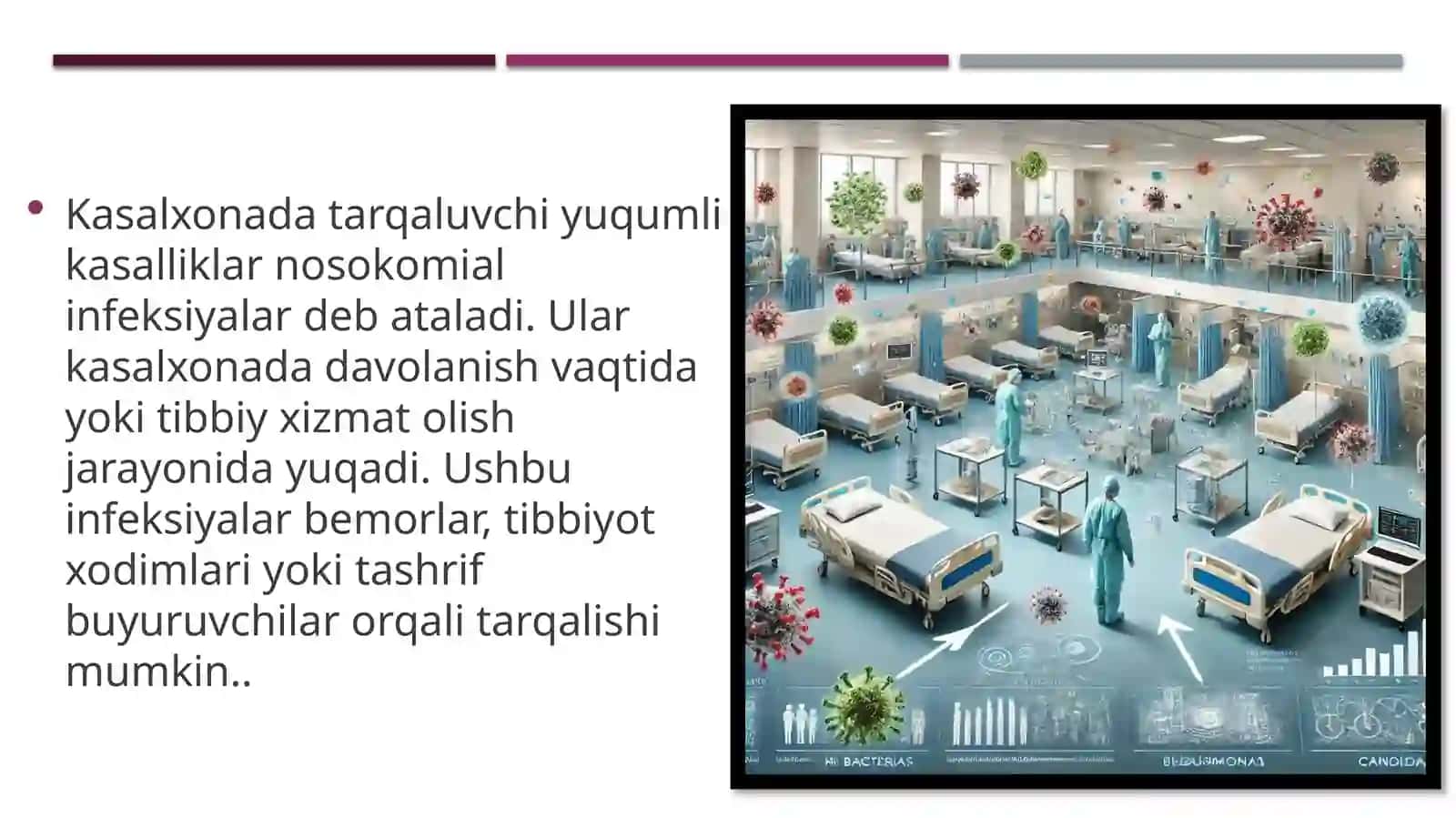 Kasalxona ichida tarqaluvchi yuqumli kasalliklar qo’zg’atuvchilari va ularning labaratoriya diagnostikasi 2