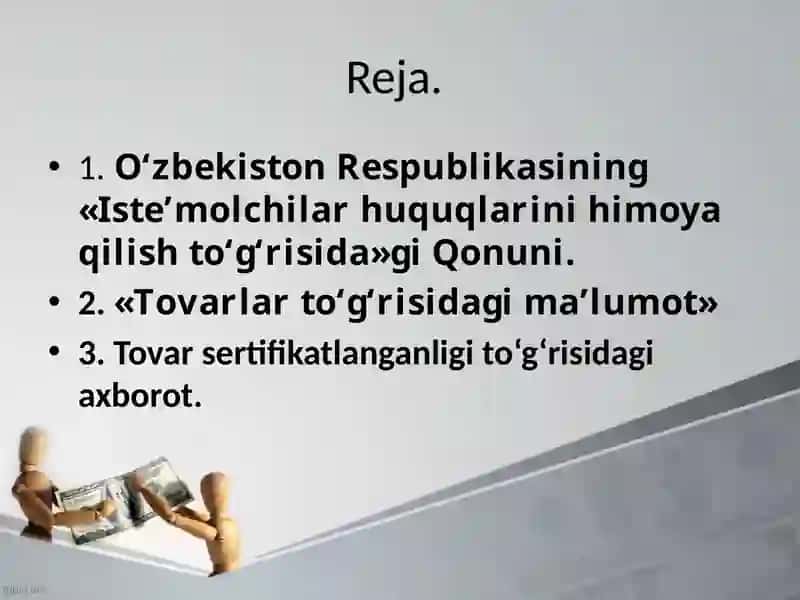 Iste’molchilar huquqlarini qonunlari 2