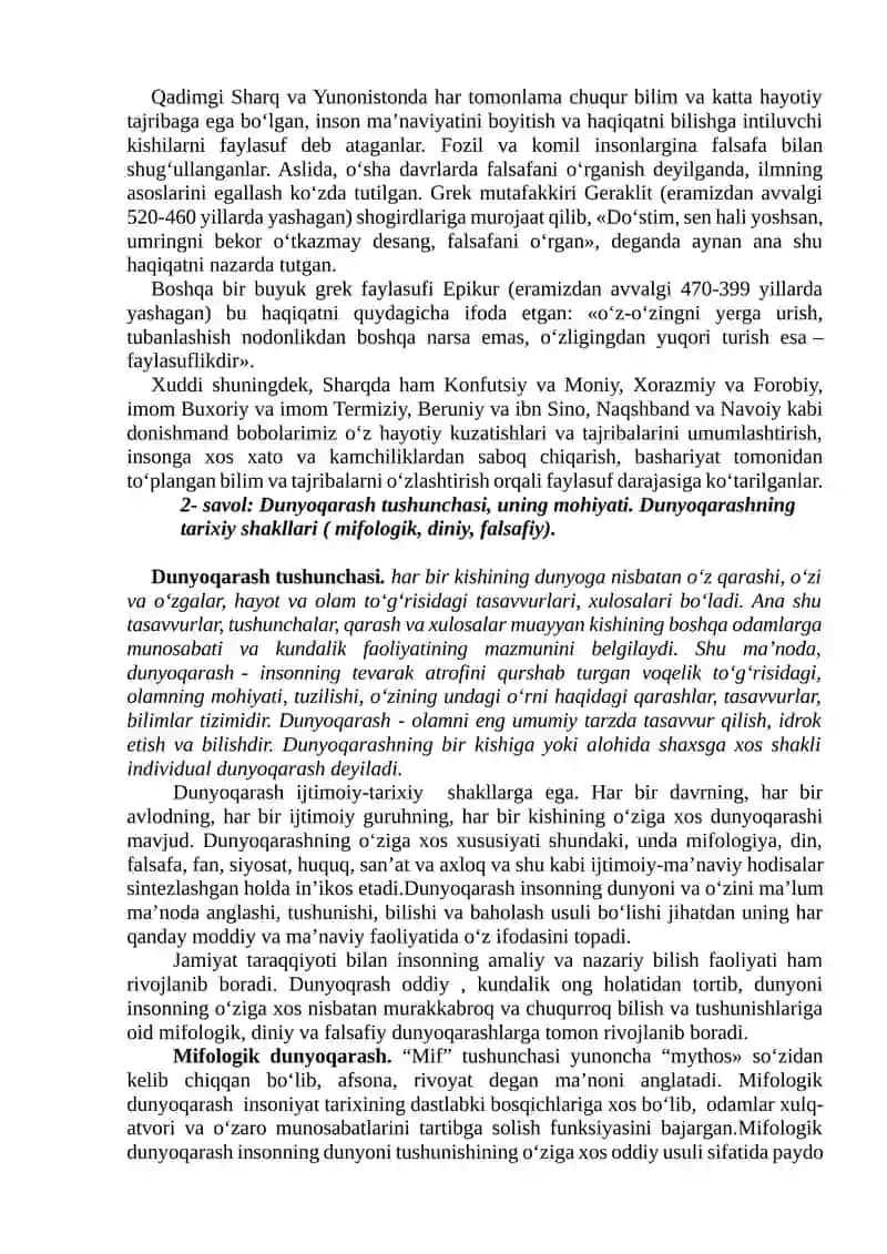 Falsafa va uning jamiyat hayotidagi roli 2