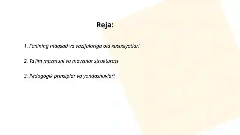 Ma'naviy-ma'rifiy ishlarni tashkil etish metodikasi fanining xususiyatlari 2