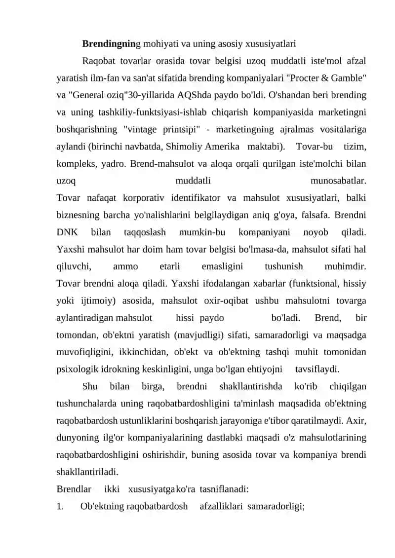 E-brendingning mohiyati va asosiy xususiyatlari 2