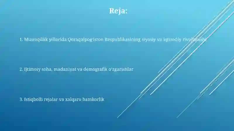 Mustaqillik yillarida Qoraqalpogʻiston respublikasi 2