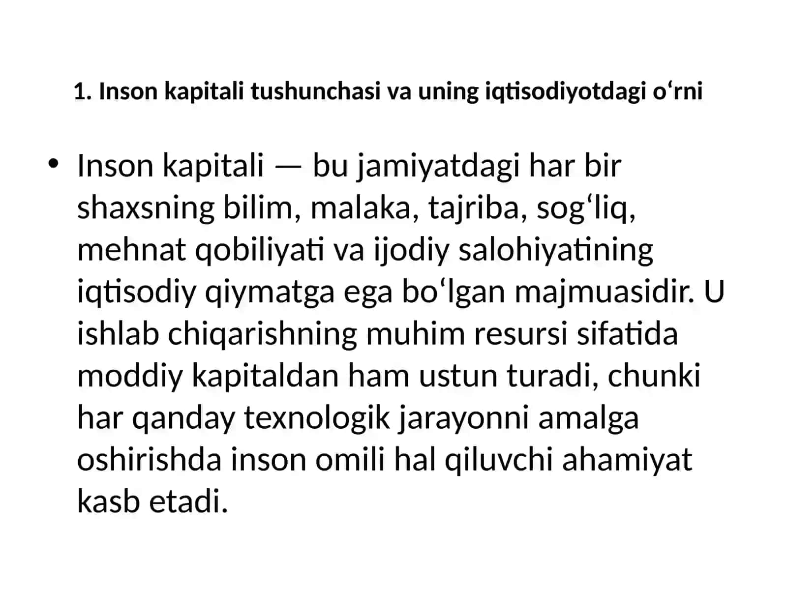 Tashqi iqtisodiy aloqalarda inson kapitalining ahamyatini tahlil qilish 2
