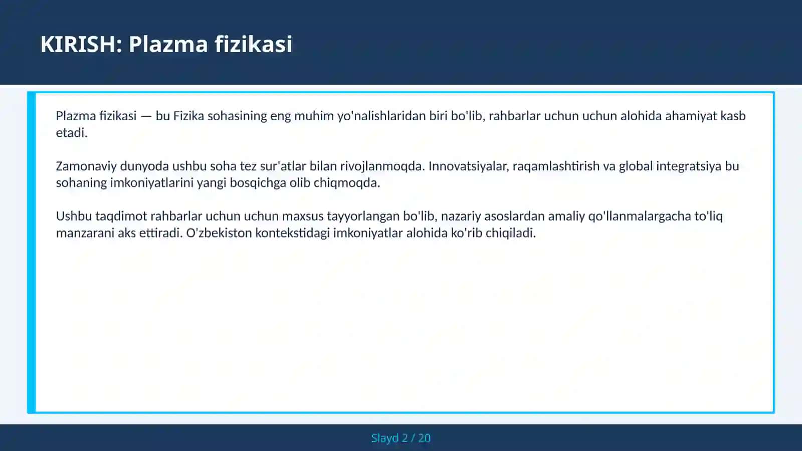 PLAZMА FIZIKASI 2