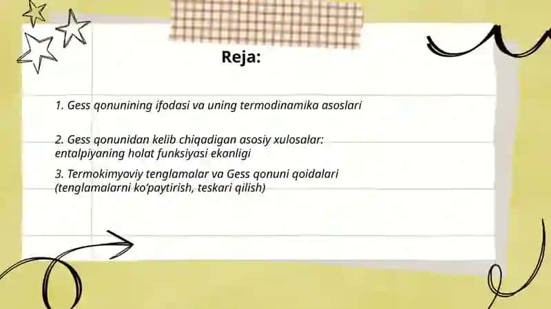 Gess qonuni va undan kelib chiqadigan xulosalar 2