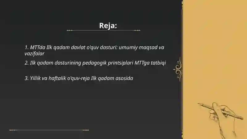 MTTda Ilk qadam davlat o'quv dasturi 2