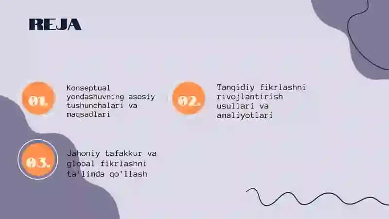 Konseptual yondashuvning asosiy tushunchalari va maqsadlari 2