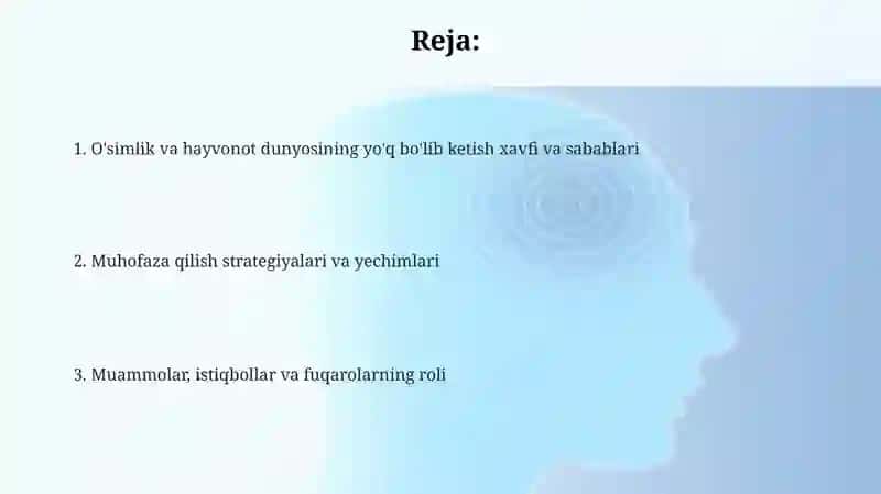 Oʻsimliklar va hayvonlar himoyasi muammolari 2