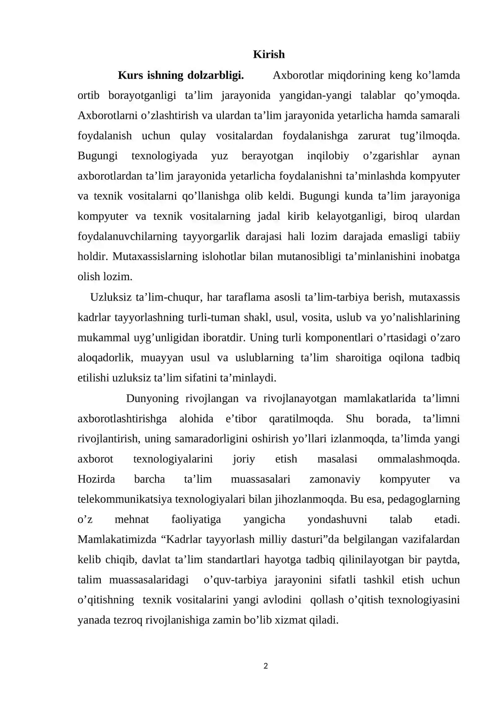 INFORMATIKA VA AXBOROT TEXNOLOGIYALARI FANINI O’QITISHDA INTERAKTIV METODLARDAN FOYDALANISH 2