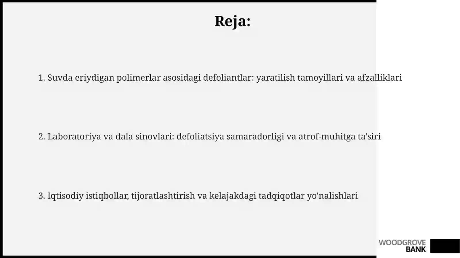 Suvda eriydigan polimerlar asosidagi defoliantlar: yaratilish tamoyillari va afzalliklari 2