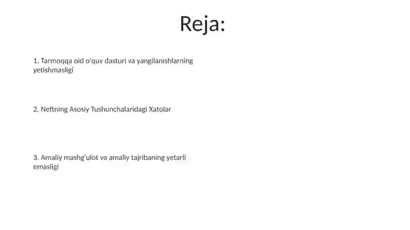 Neftning Asosiy Tushunchalaridagi Xatolar 2