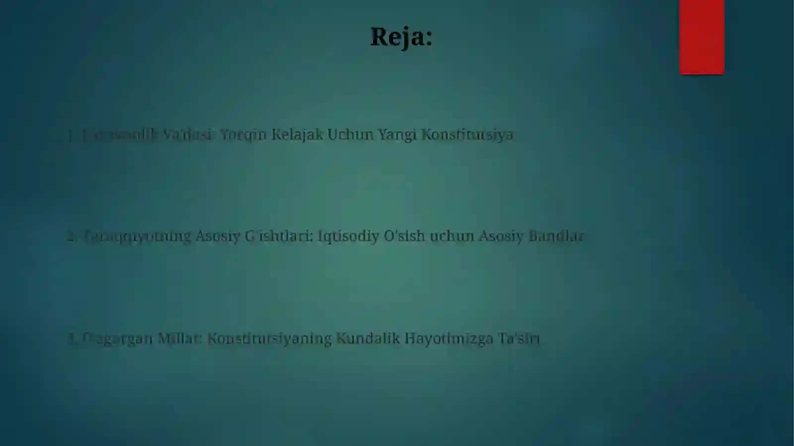 Yangitahrirdagi Konstitutsiya-farovon hayotimiz poydevori 2