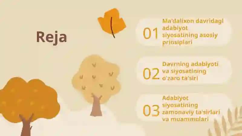 Ma'dalixon Davrida Adabiyot Siyosati 2
