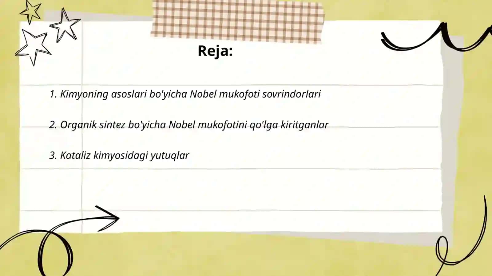 Kimyoning asoslari bo'yicha Nobel mukofoti sovrindorlari va yutuqlari 2