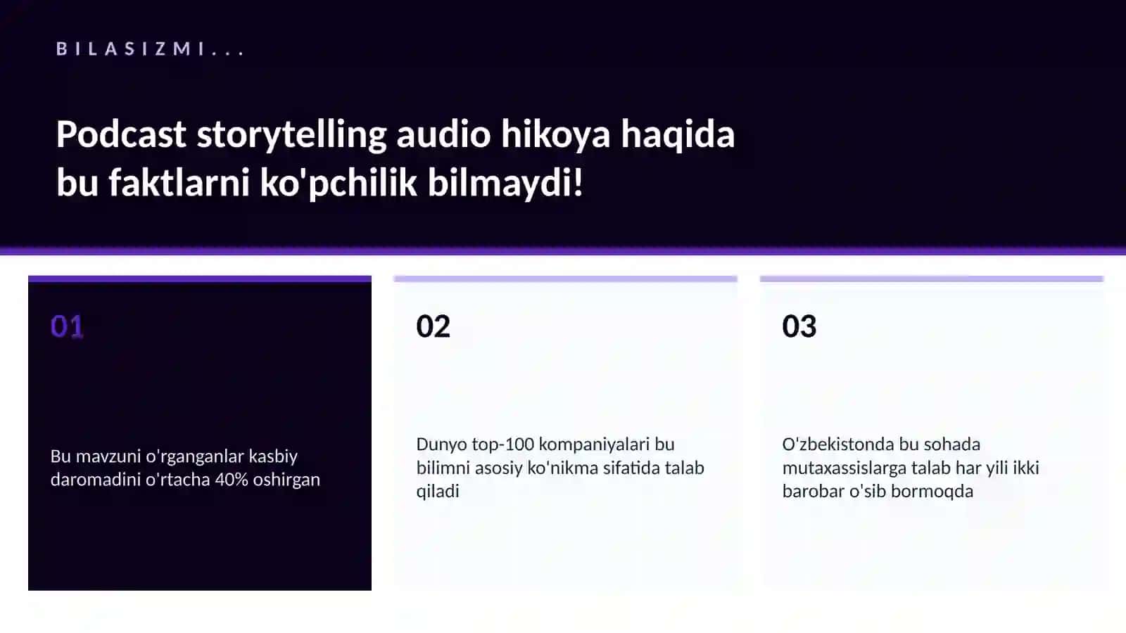 Podcast storytelling audio hikoya 2