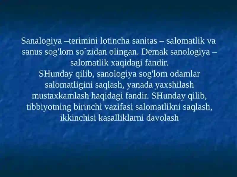 Sog’lom turmush tarzi va uni shakllantirish usullari 2
