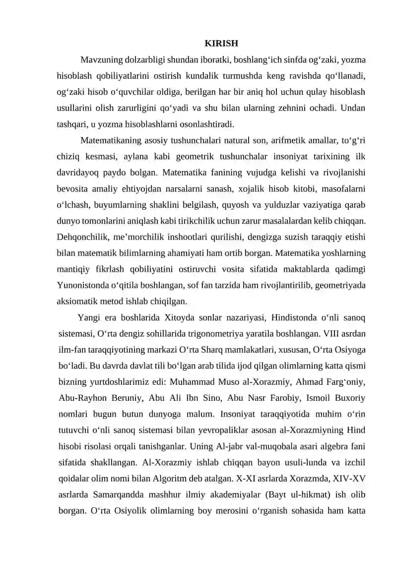 MATEMATIKA O‘QITISHDA KO‘NIKMALARNI BAHOLASH VA FORMATIV BAHOLASH METODLARI 2