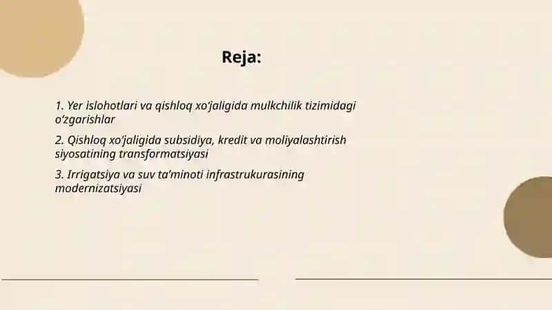 Mustaqillik yillarida qishloq xoʻjaligi va sanoat sohasidagi oʻzgarishlar 2