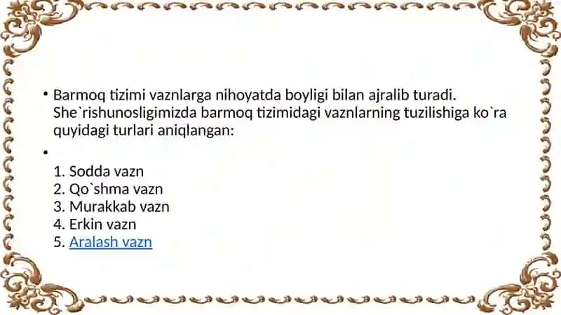 Bandning turlari. Ikkilik band. Uchlik band. To`rtlik band. Beshlik, oltilik, yettilik, sakkizlik, to`qqizlik va o`nlik bandlar. 2