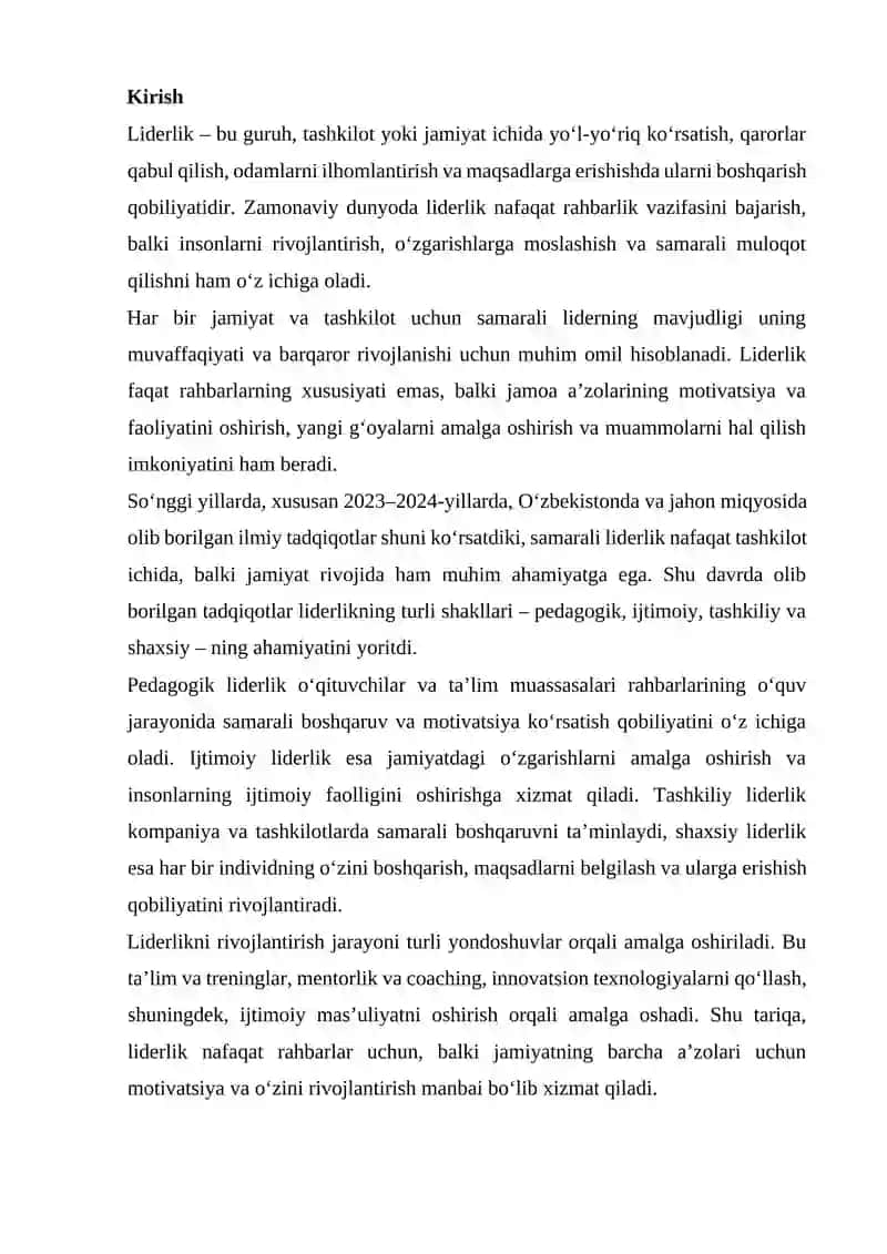 Liderlik 2