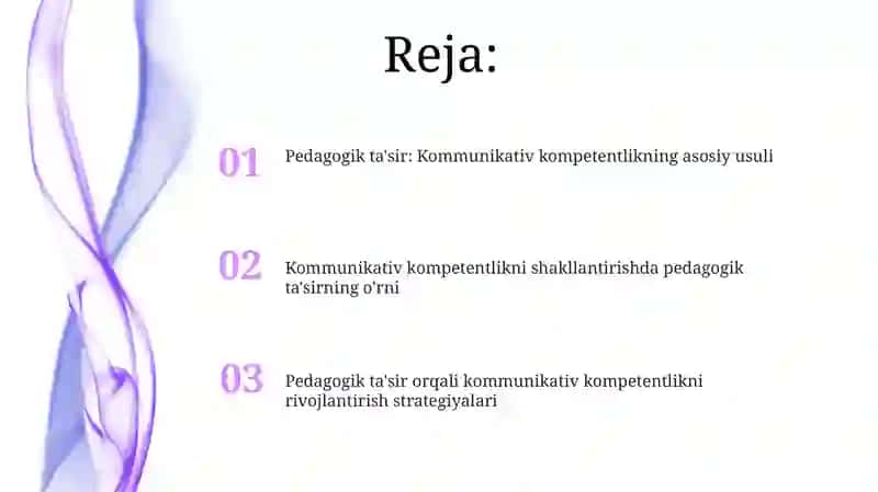 Pedagogik ta'sir ko'rsatish kommunikativ qobiliyatning asosiy usuli sifatida 2