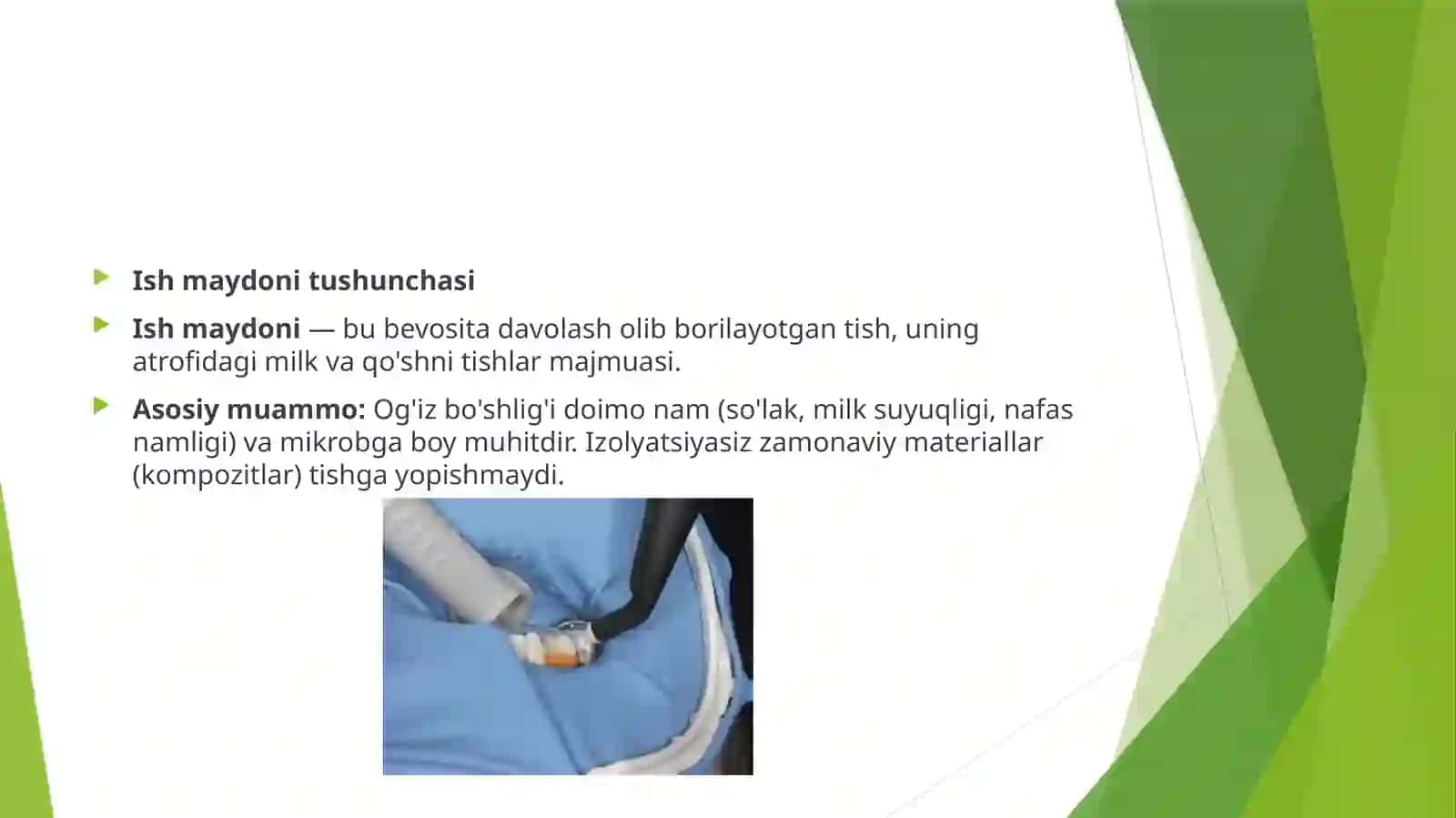 Stomatologiyada Ishmaydoni Izolyatsiya Usullari 2