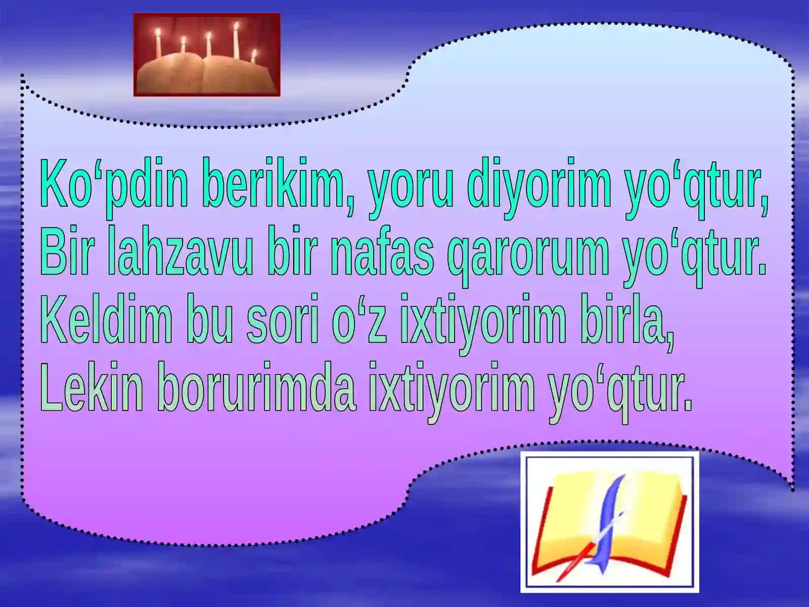 6-sinf Adabiyot fanidan Alisher Navoiy devonlari tahlili dars taqdimoti 2