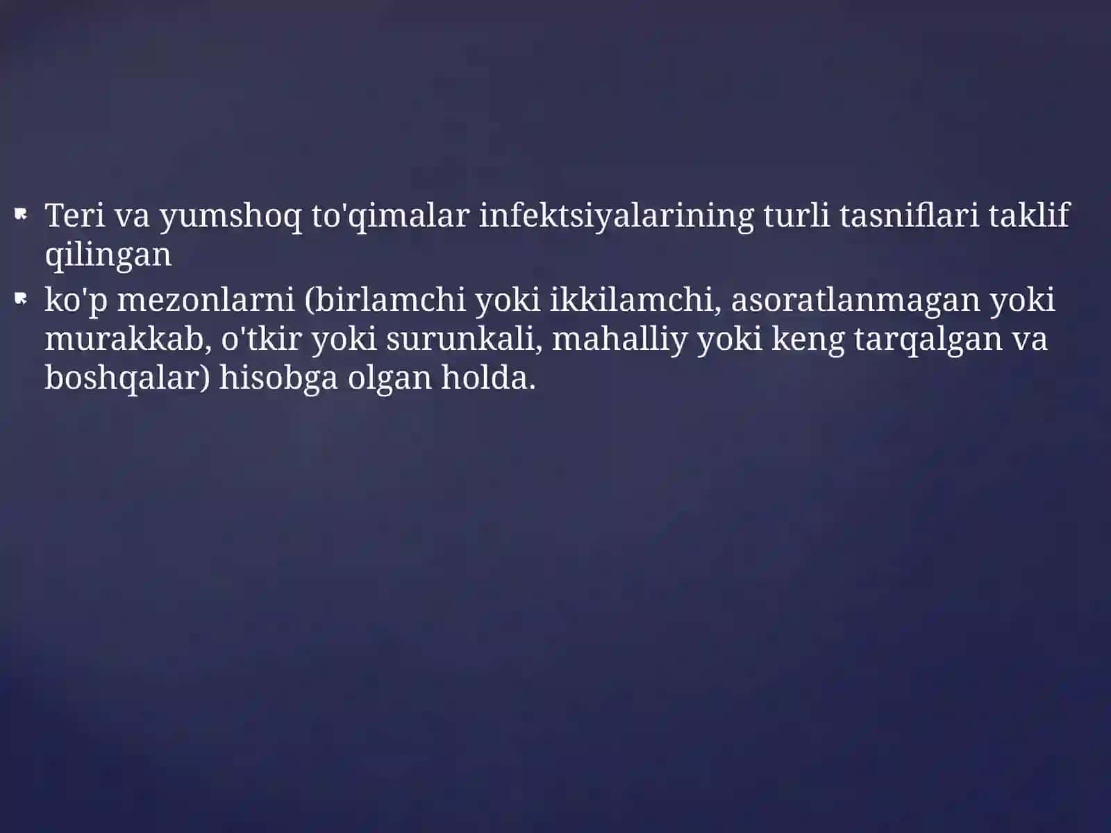 Yumshoq to'qimalar xirurgik infeksiyasi 2