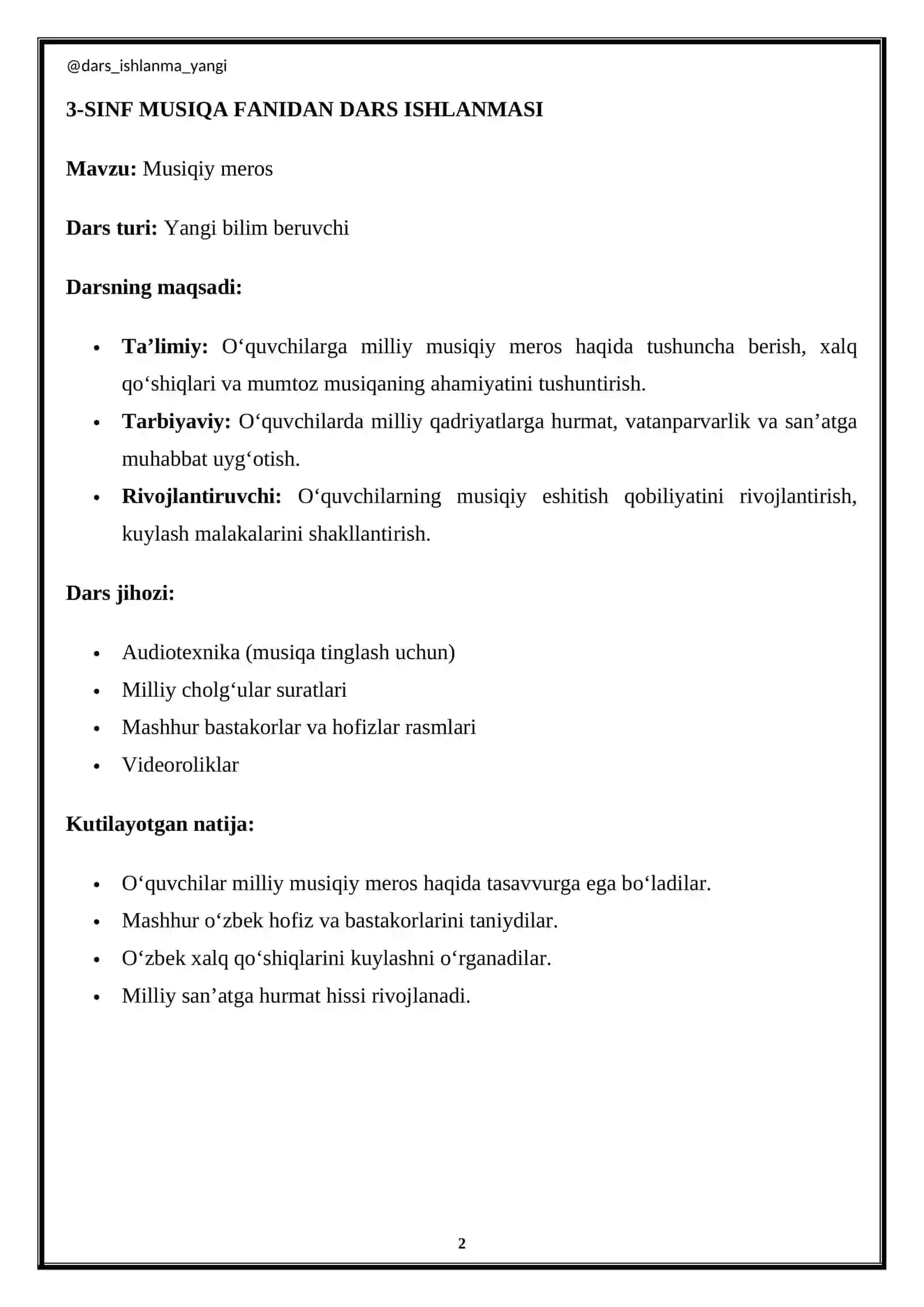 3-SINF MUSIQA FANIDAN DARS ISHLANMASI 2