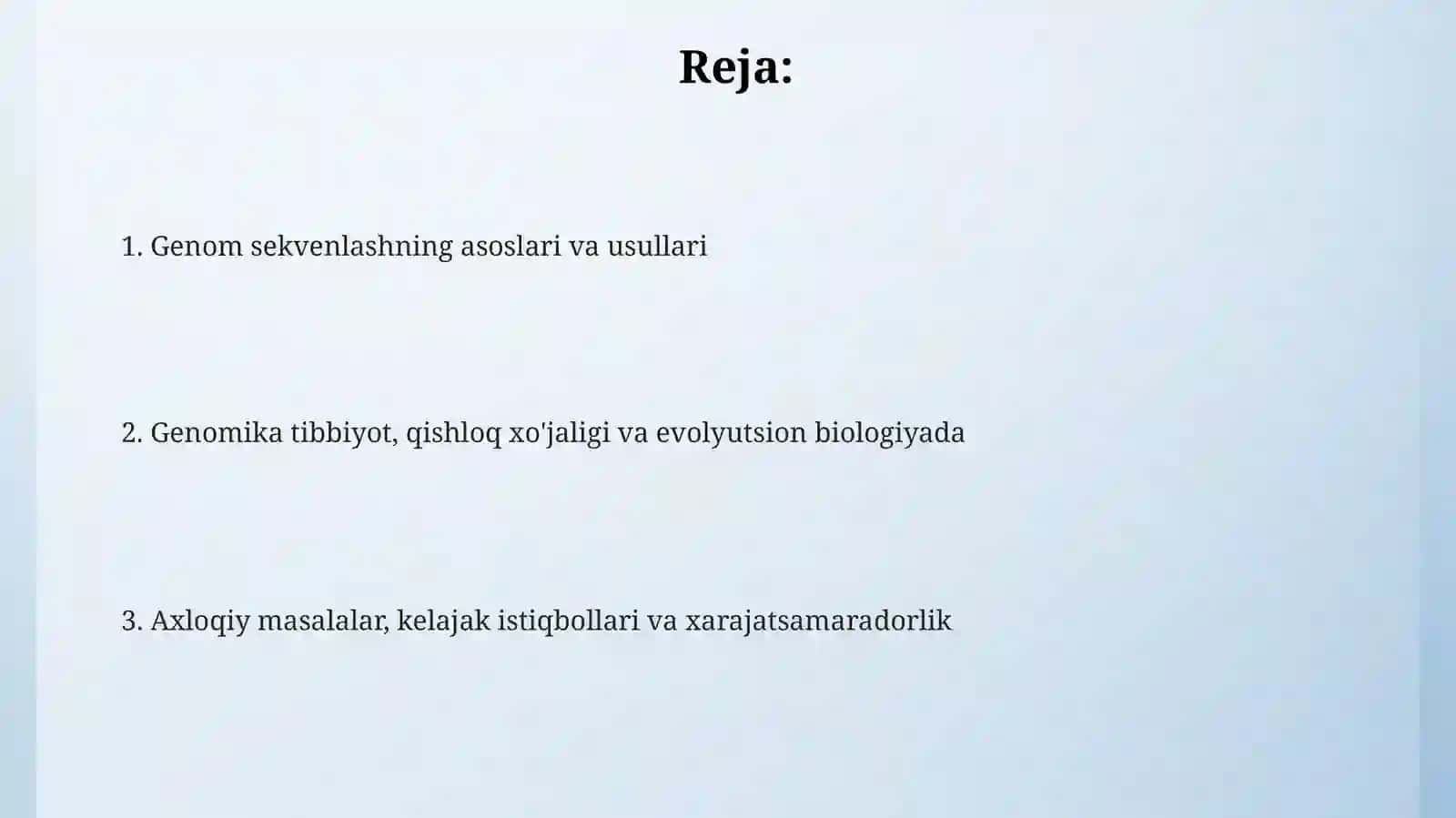 Gen va genomlarni sekvenlash 2