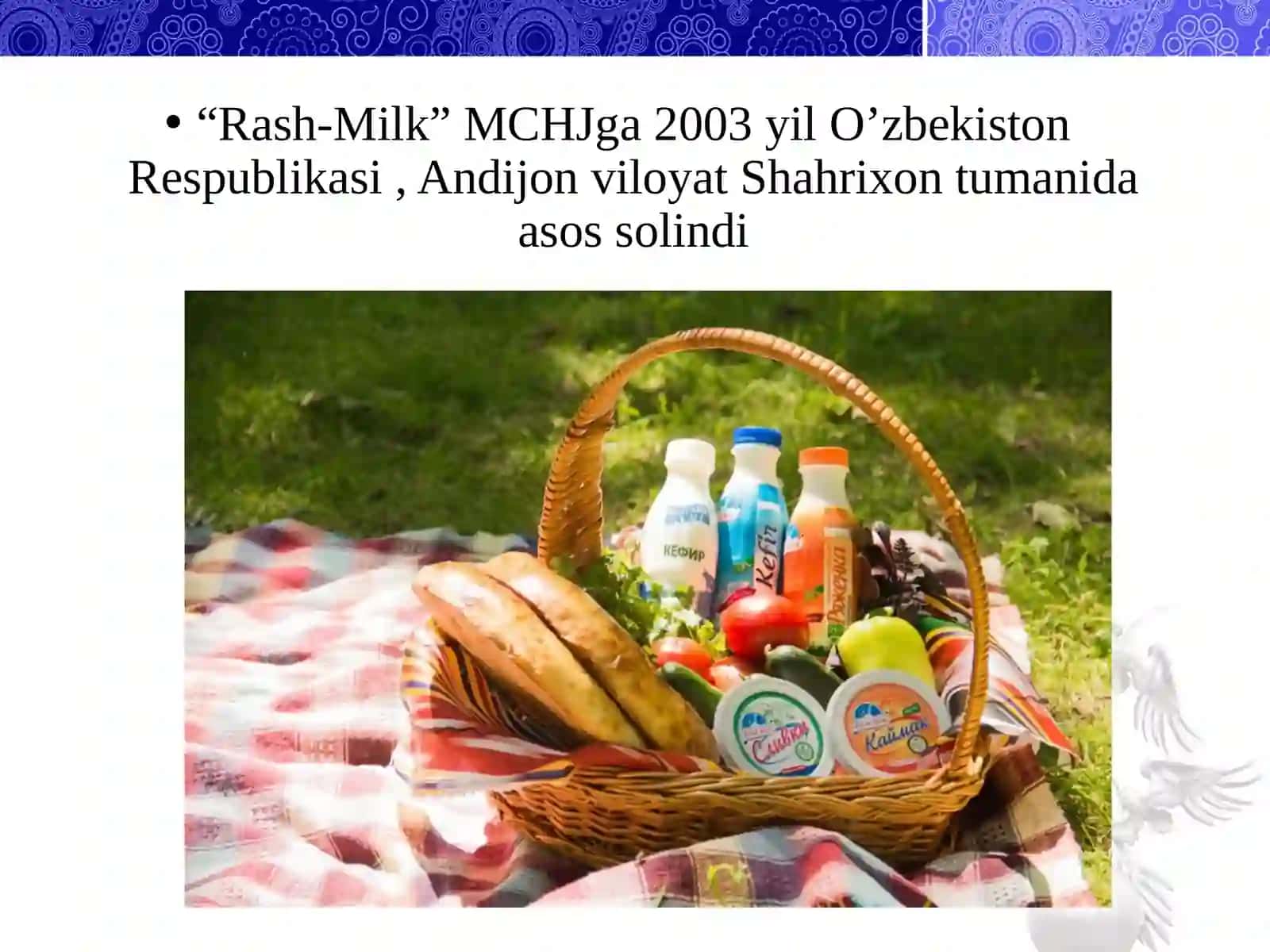 “Rash-Milk” MCHJ haqida 2