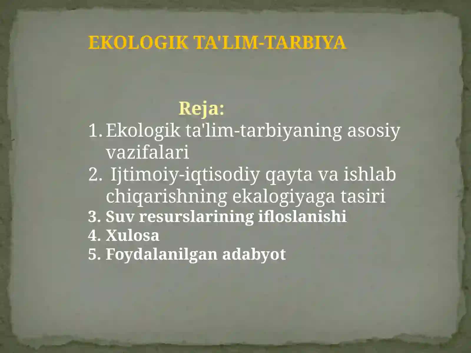 Ekologikta'lim-tarbiya 2