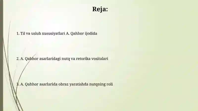 A.Qahhor asarlarida nutq vanotiqlik masalalari 2