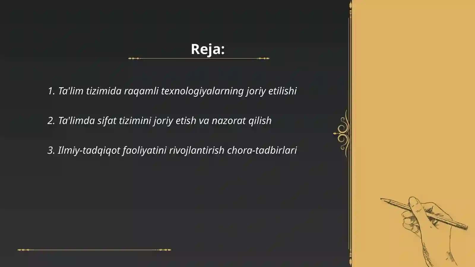 Oʻzbekistonda mustaqillik davrida taʼlim tizimini takomillashtirish chora-tadbirlari 2
