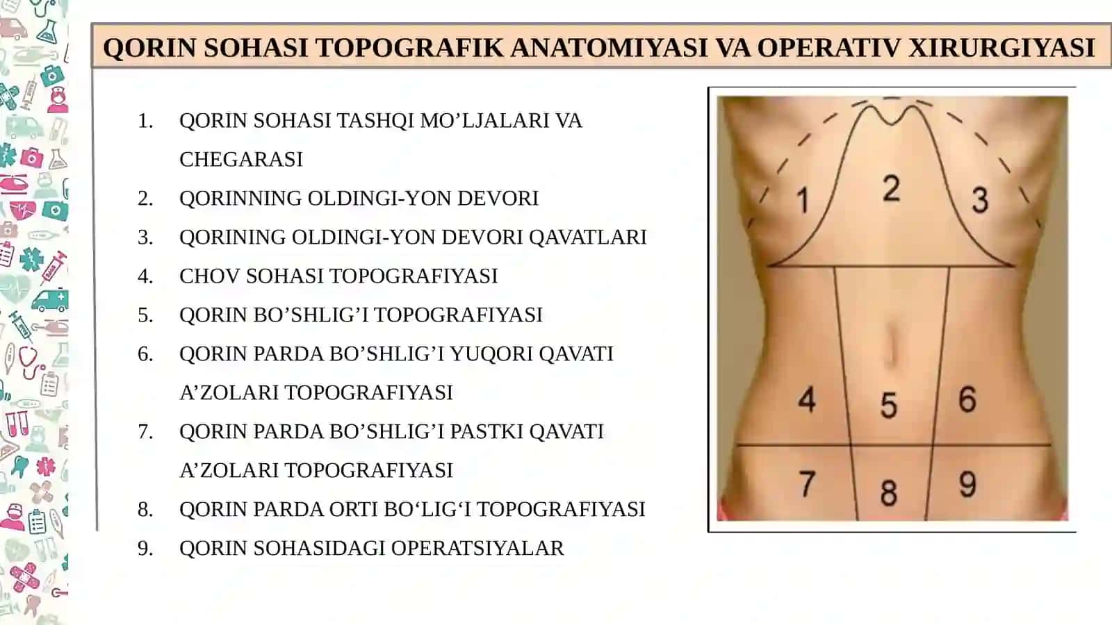 QORINSOHASI TOPOGRAFIK ANATOMIYASI VA OPERATIV XIRURGIYASI 2