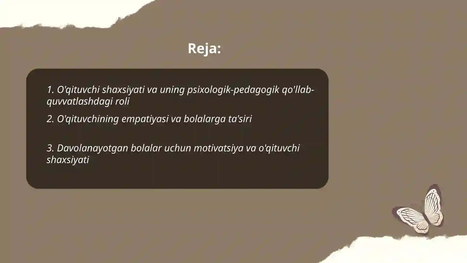Davolanayotgan Bolalarni Psixologik-Pedogogik Qo'llab Quvvatlashda Oqituvchi Shaxsi 2