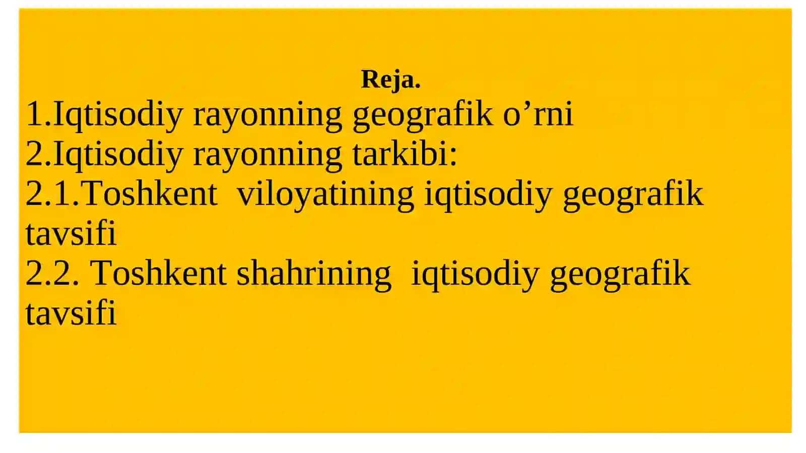 Toshkent iqtisodiy rayoni 2
