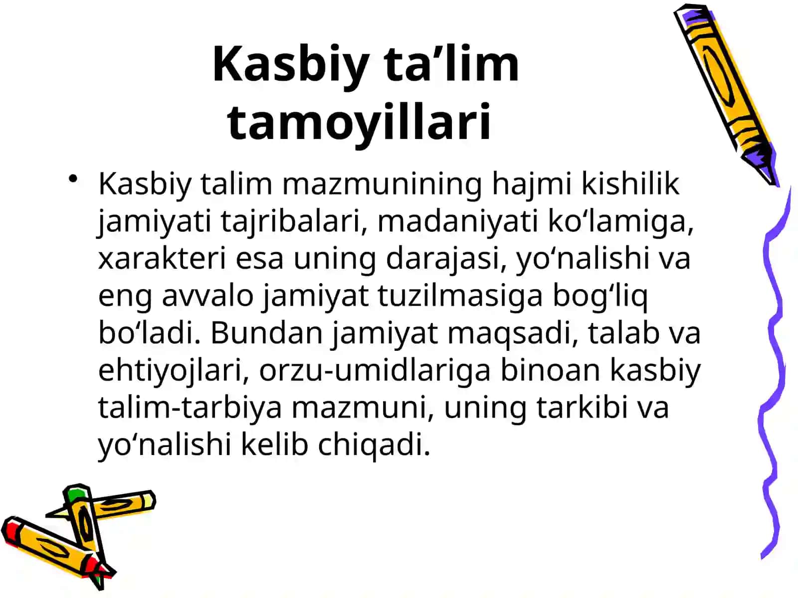 O’rta maxsus kasb-hunar ta’lim mazmuni 2