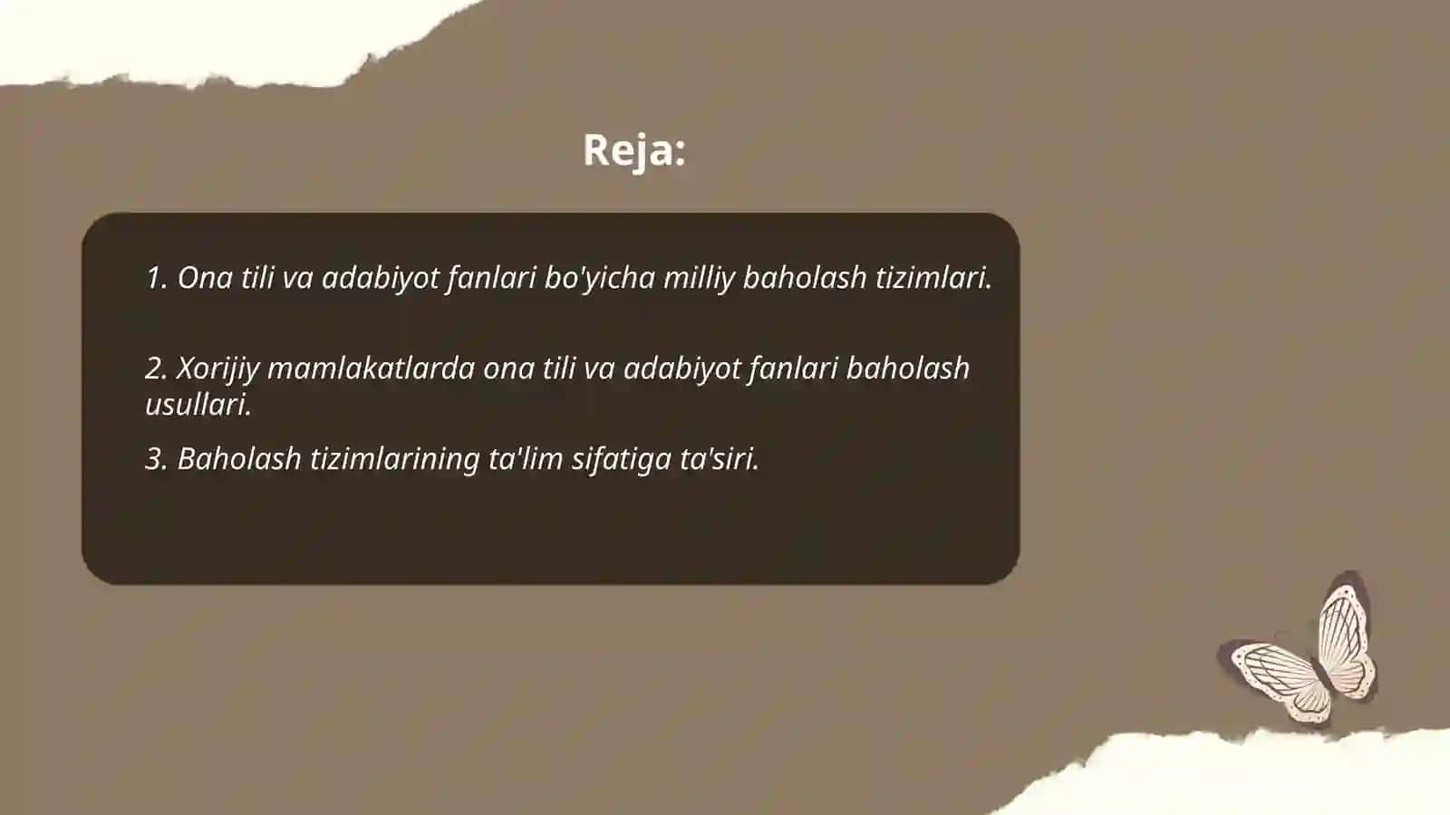 Ona tili va adabiyot faniga oid kompetensiyani baholash bòyicha milliy va xorijiy tajribalar 2