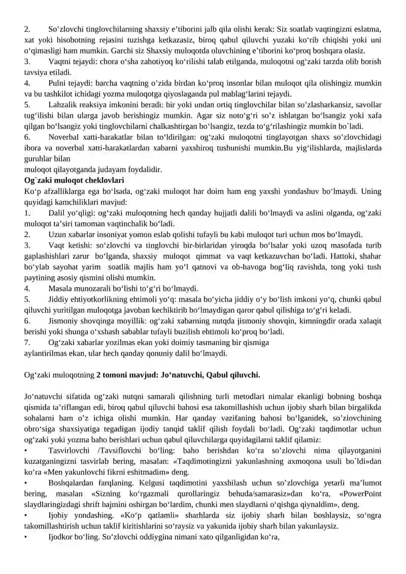 OG’ZAKI MULOQOT VA UNING XUSUSIYATLARI 2