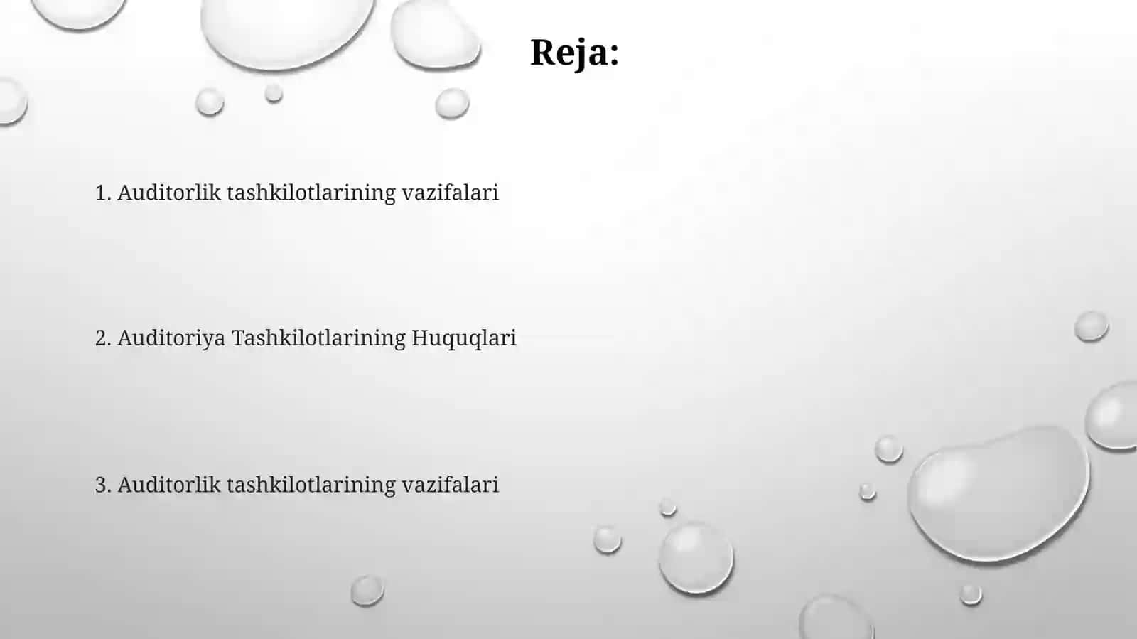 Auditorlik tashkilotlarining vazifalari 2
