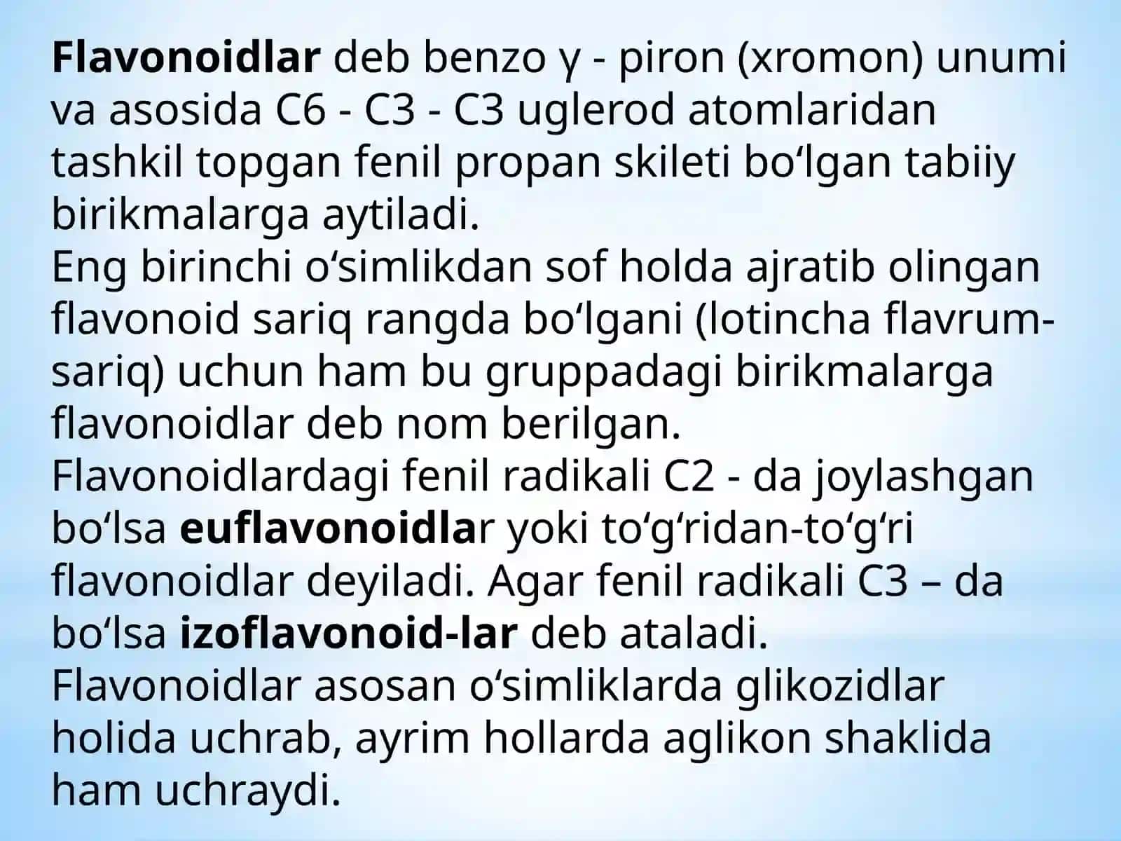 FLAVANOID SAQLOVCHI DORIVOR O’SIMLIKLAR 2