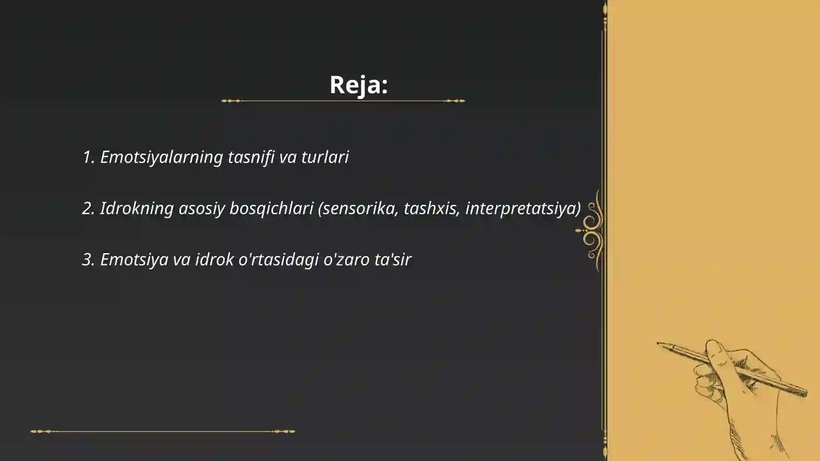 Emotsiya va idrok 2