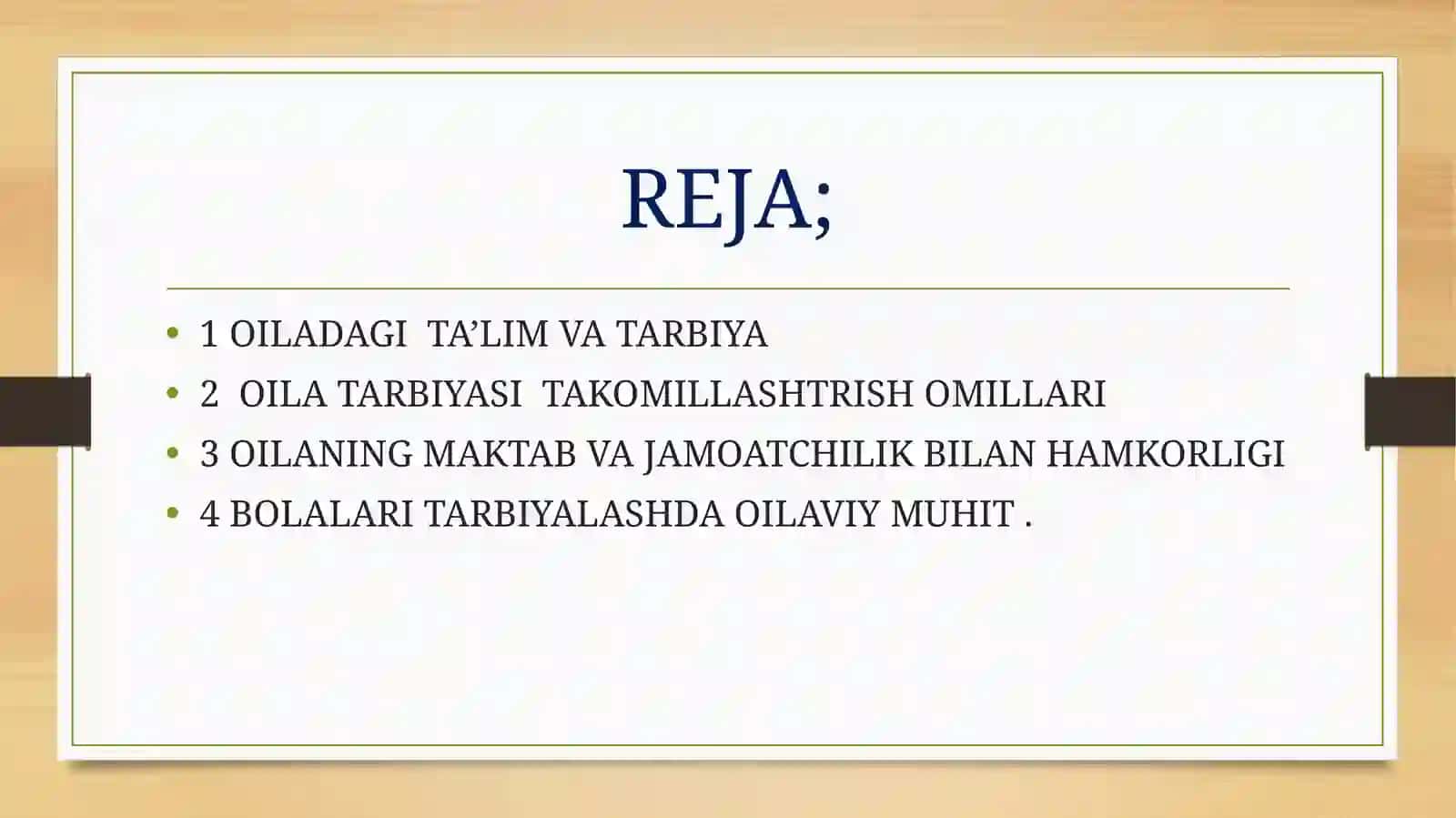 UZLUKSIZ TA’LIM PEDAGOGIKASI 2