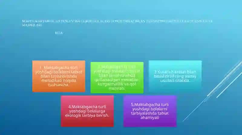 Maktabgacha turli yoshguruh bolalari uchun tabiat bilan tanishtirish metodikasi 2