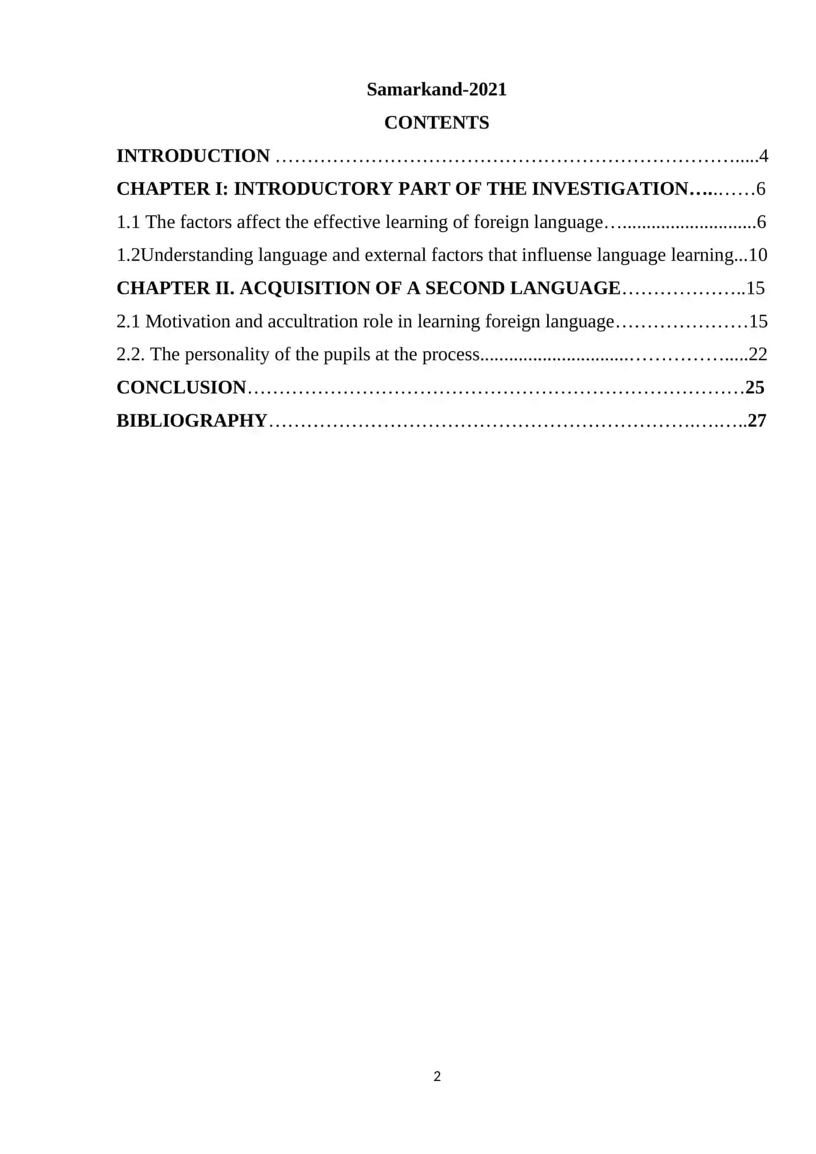 COURSE PAPER 2