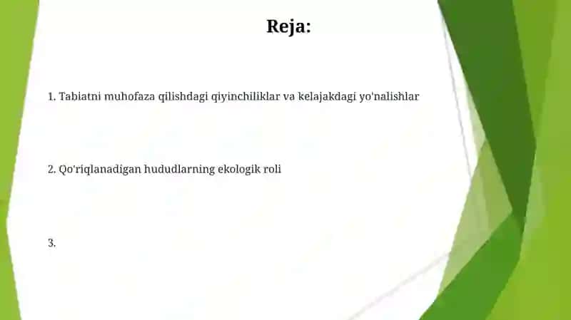 Muhofaza etiladigan tabiiy hududlar va ularning atrof-muhit muhofazasidagi o‘rni 2